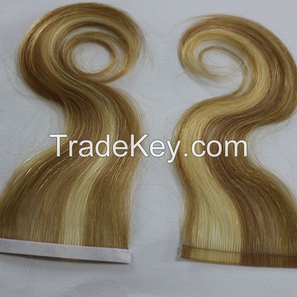 Colored 100% Remy Hair Tape Hair Extensions
