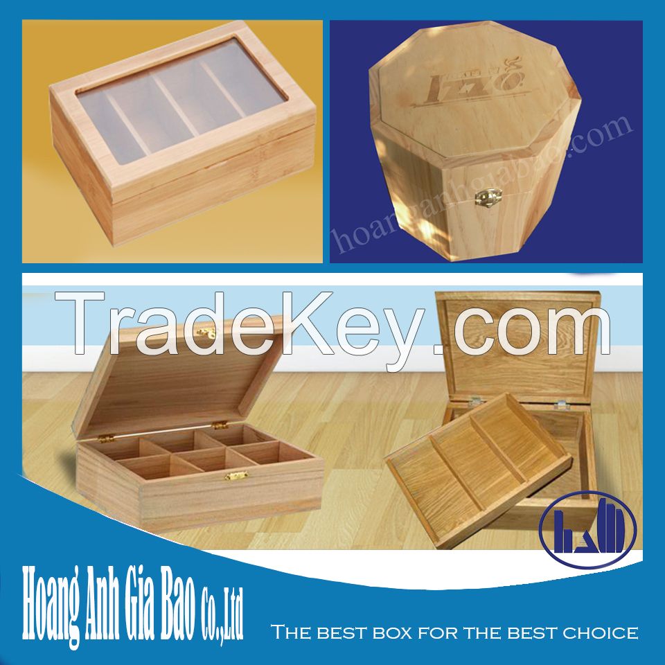 Wood tea box