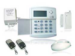 wired/wireless LCD security home burglarproof intruder alarm