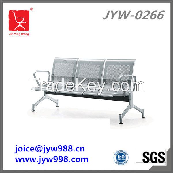 High quanlity 3-seater stainless steel waiting chairs airport chair JYW-0144