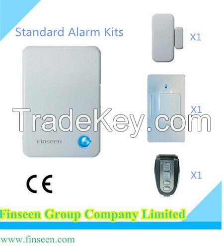 Home Burglar Alarm System, NO SMS/GSM/PSTN, 99 Zones/Built-in Lithium Battery
