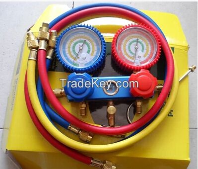 Auto AC repair tool manifold gauge set, air conditioner and refrigeration manifold gauge set
