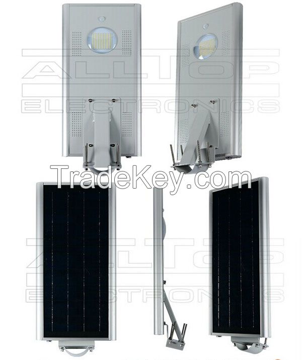 All in one solar led outdoor street lights