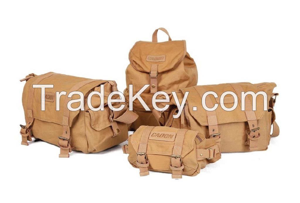 Caden F series Coffee or Khaki Dslr Camera Bag