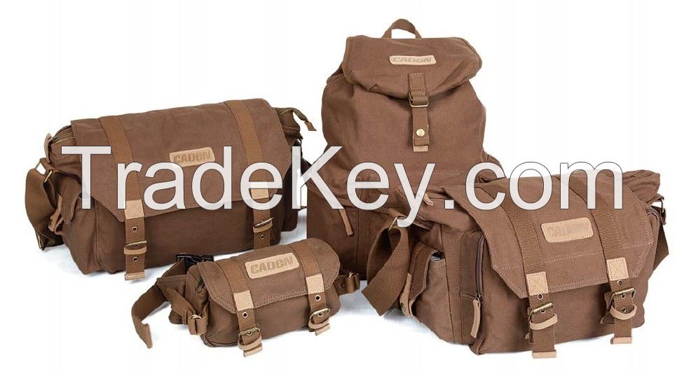 Caden F series Coffee or Khaki Dslr Camera Bag