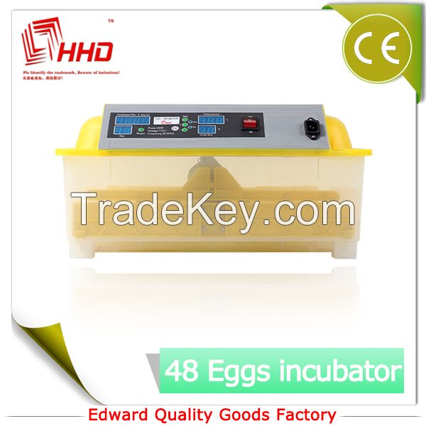 High hatching rate 48 eggs mini chicken egg China incubator for sale w