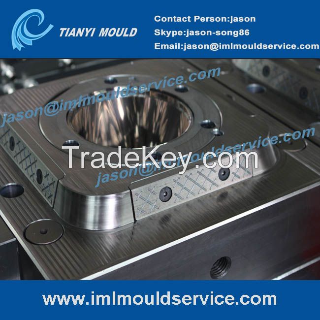 two cavities thin-walls plastic cup injection moulds, plastic for thin-wall PP container molding