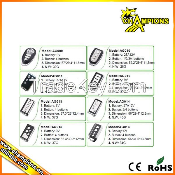 remote control duplicator 433.92mh long range rf wireless remote control