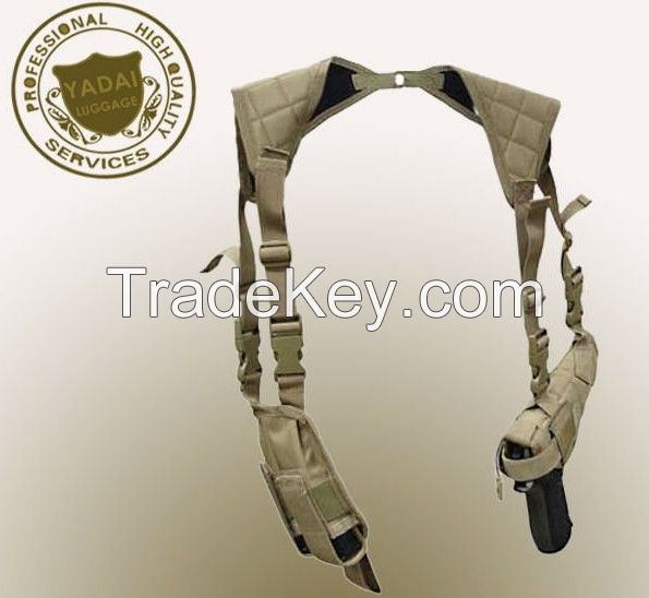 Police Pistol Double Shoulder Holster Camo ACU