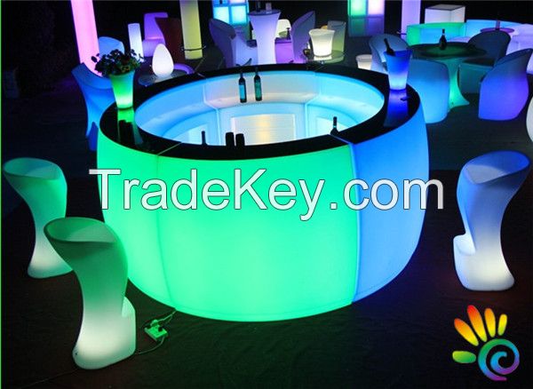 LED furniture LED Round Bar Table