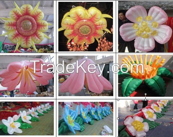 Inflatable decoration flowers