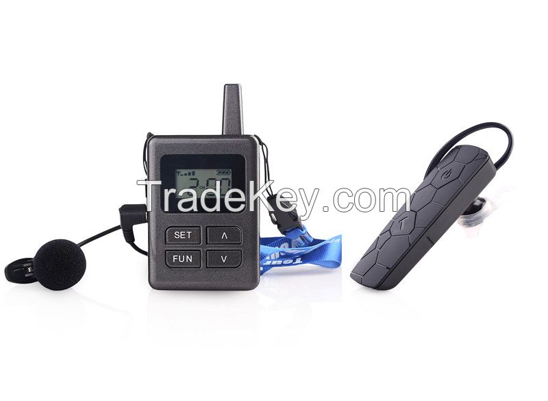 Audio tour guide system package(2 transmitters +30 pc receivers+ 3pc Multi chargers+device Bags)