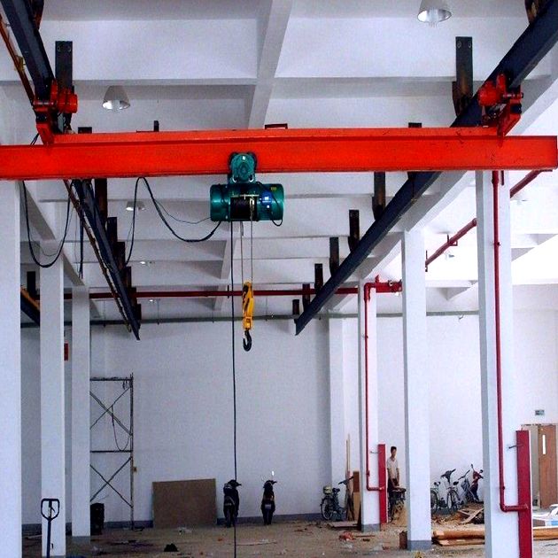 LX model Suspended mounted bridge crane with single/double speed electric hoist