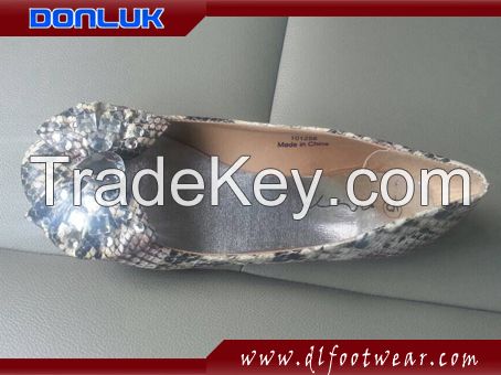 Diamond Bow Flat Shoes