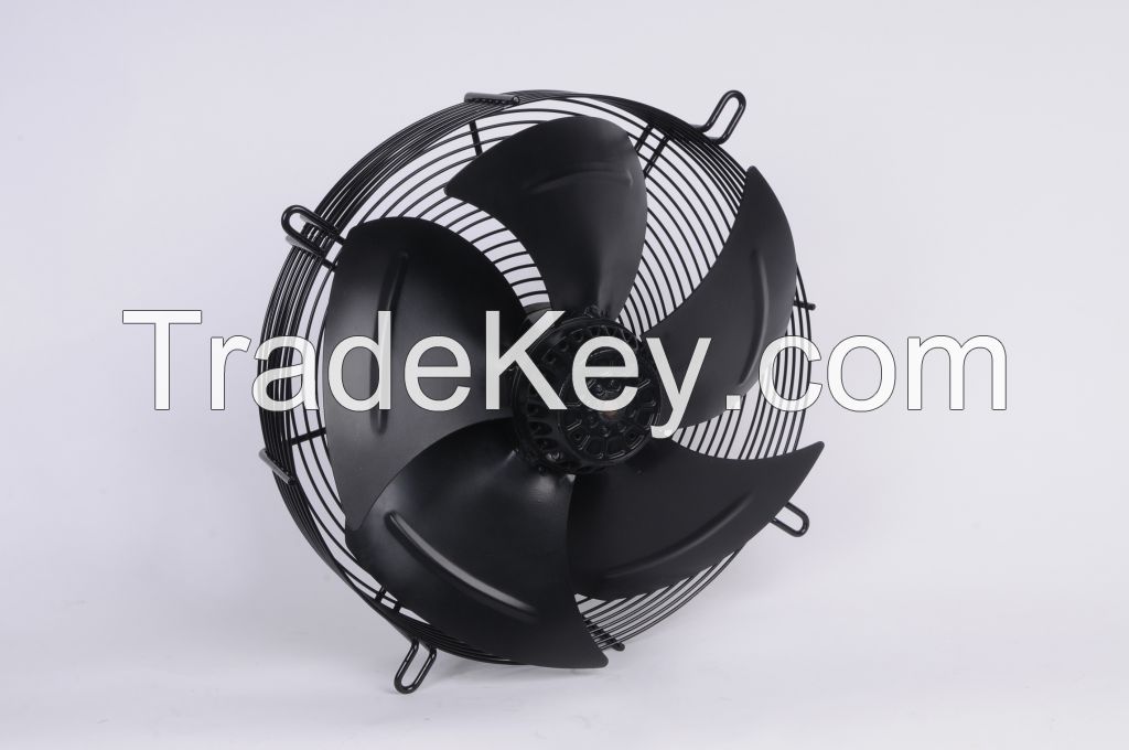 Axial fan with external rotor motor