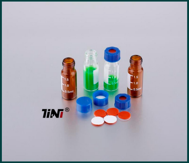 Best price 2ml hplc amber vial with PTEF septa and screw cap