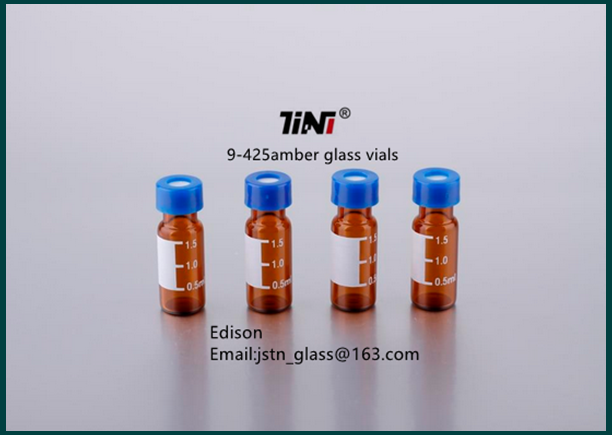 Best price 2ml hplc amber vial with PTEF septa and screw cap 