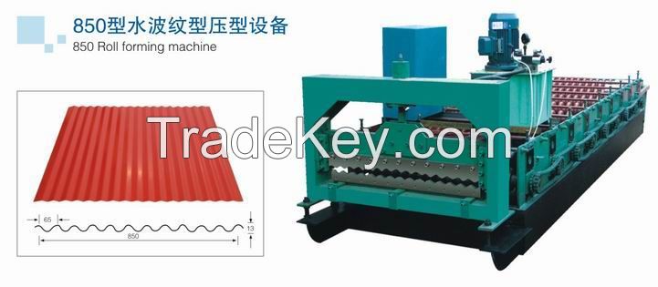 850 corrugated tile roll forming machine