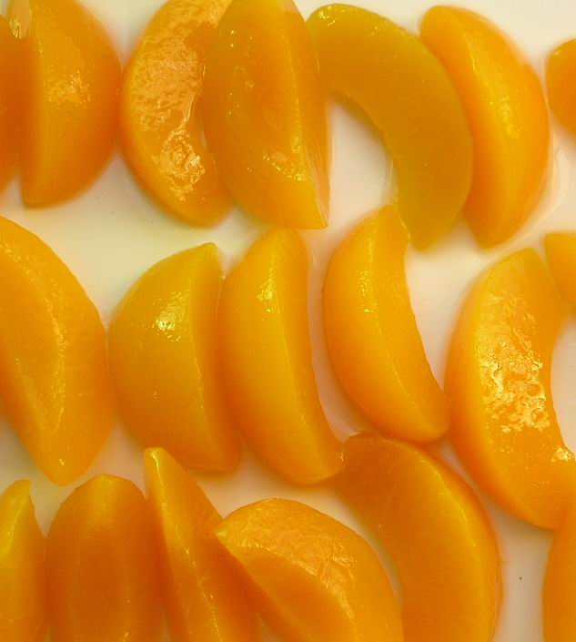 peach slices in syrup