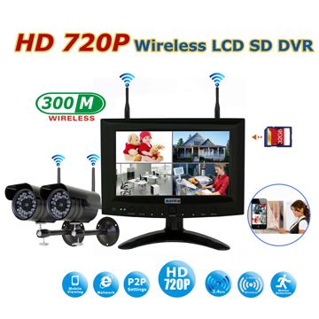 HD wireless LCD DVR kit