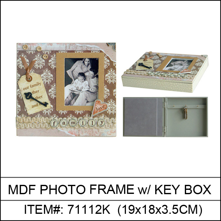 Orginally designed MDF Photo frame/ insert Key box