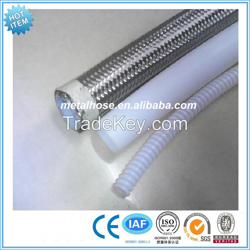 Steel braid Teflon tube, PTFE lined wire braided hose