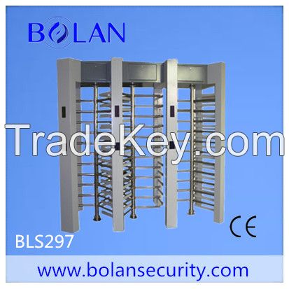 High security entrance access full height turnstile gate