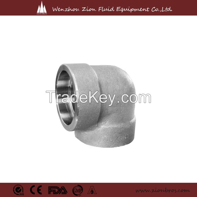stainless steel high pressure socket weld elbow