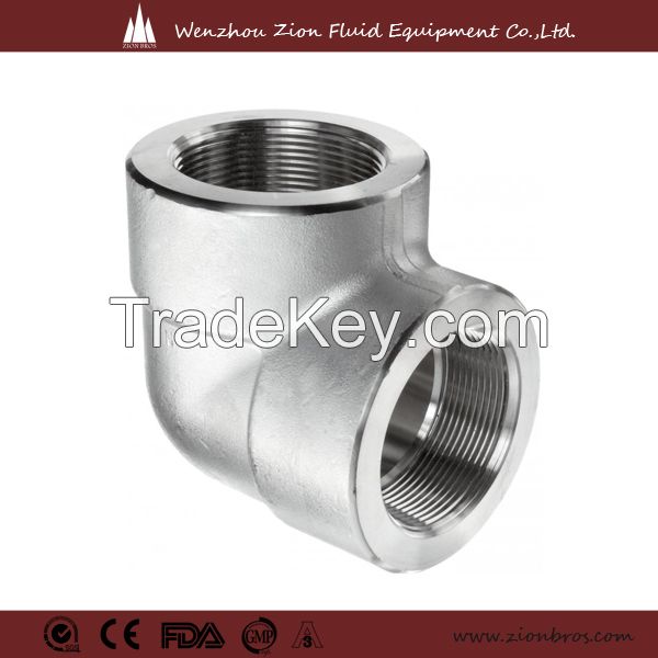 stainless steel high pressure thread elbow