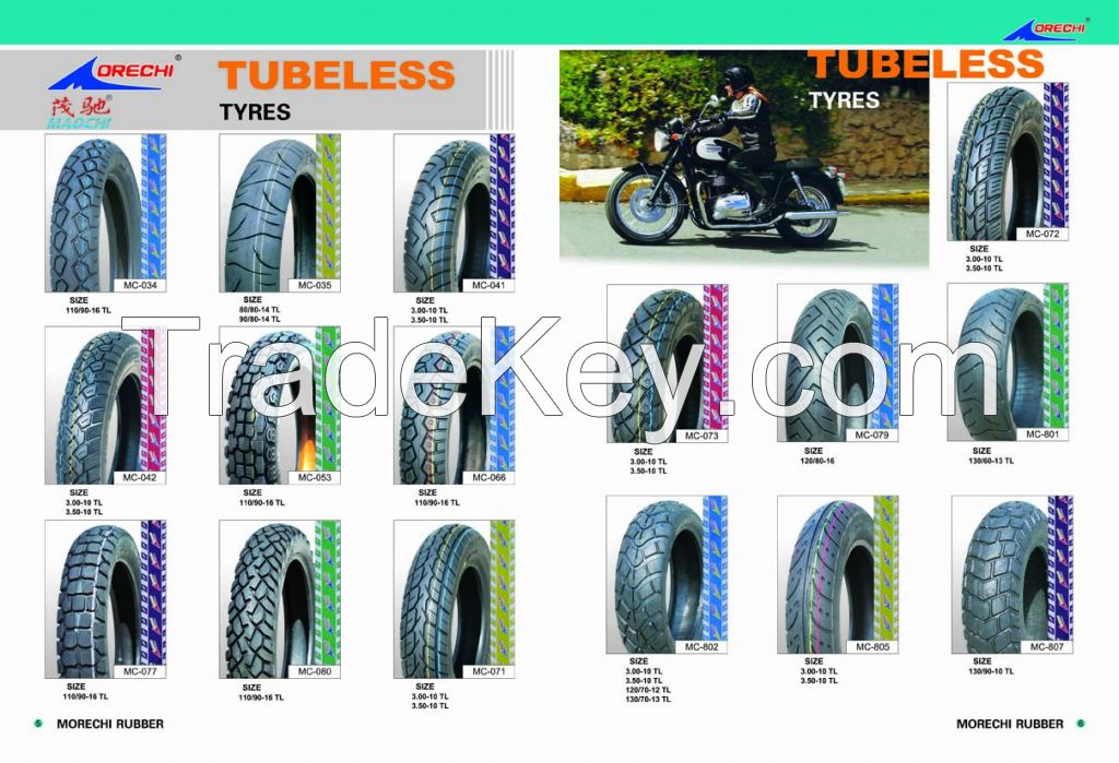 Motorcycle Tubeless tyres