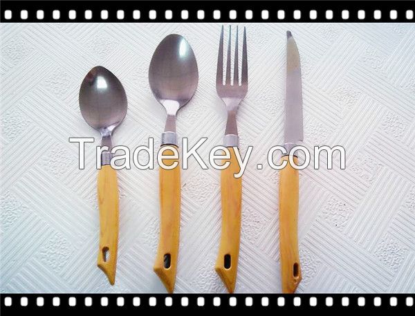 Hand Polish Wooden Handle Cutlery Set