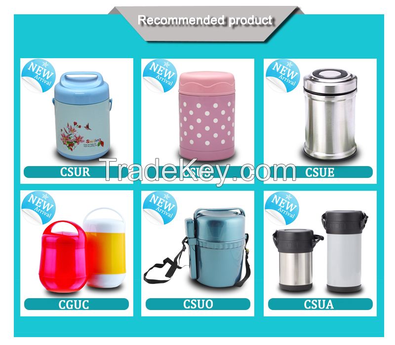 1.2L, 1.6L Thermos for hot food, lunch box, keep food warm containers