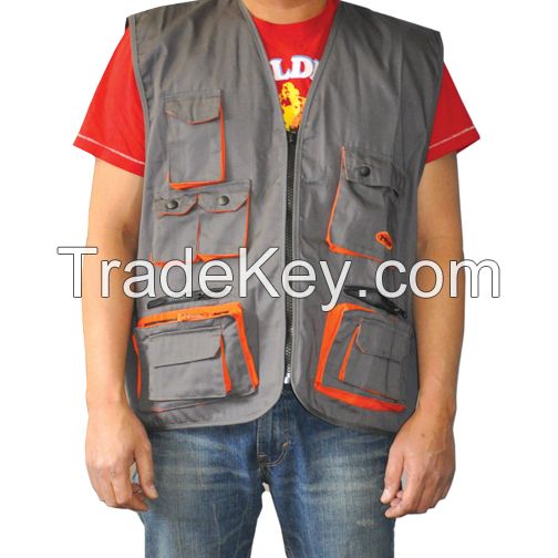 Men's real triple stiching work vest 