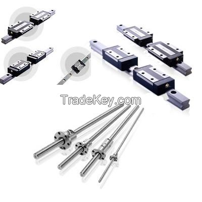 Linear motion & Automation Technology:linear rails +linear bearing + Ball & steel rod SFU1605-4/ HSR15CA /LM3UU/GK10DO/GE4C