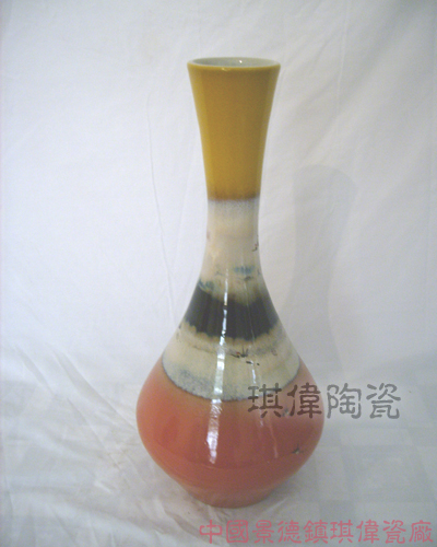 coloured glaze porcelain vase made of jingdezhen china