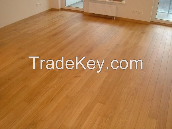 high quality luxury oak and ash floorboards, engineered flooring (two-layer) and solid parquet