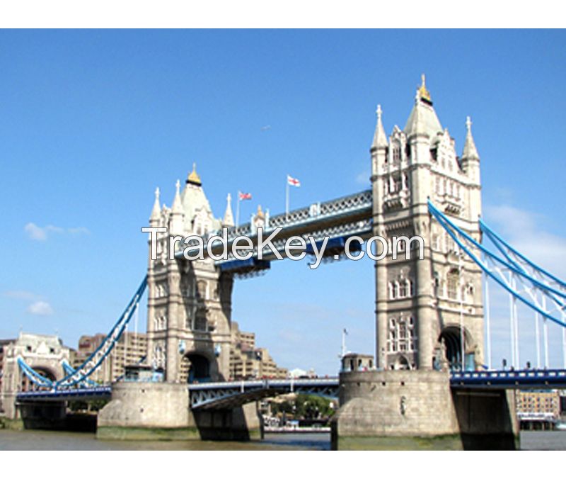 DIY Tower Brige London 3D puzzle 120PCS paper Realistic bridge 3D model