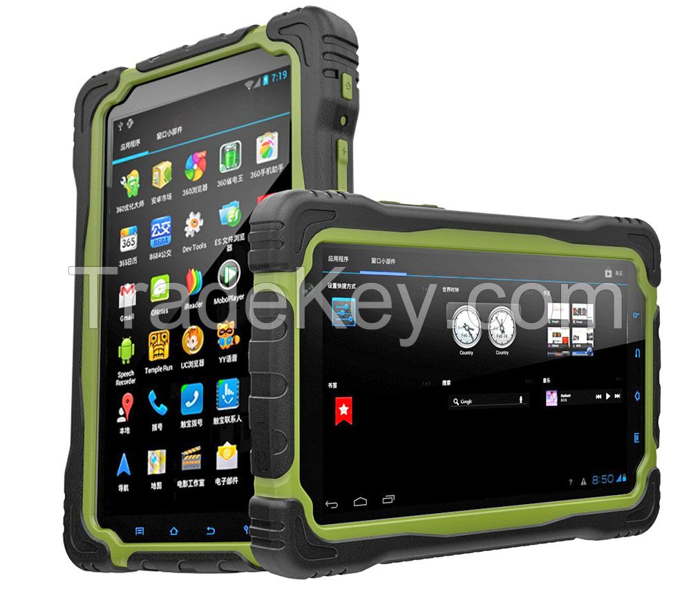 7inch ANDROID Rugged Tablet Quad Core with GLONASS, GPS, BEIDOU, IP67 