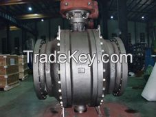 Trunnion ball valve, valve for oil and gas industry. water control