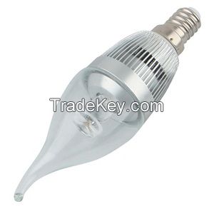 3*1w energy saving LED candle lamp