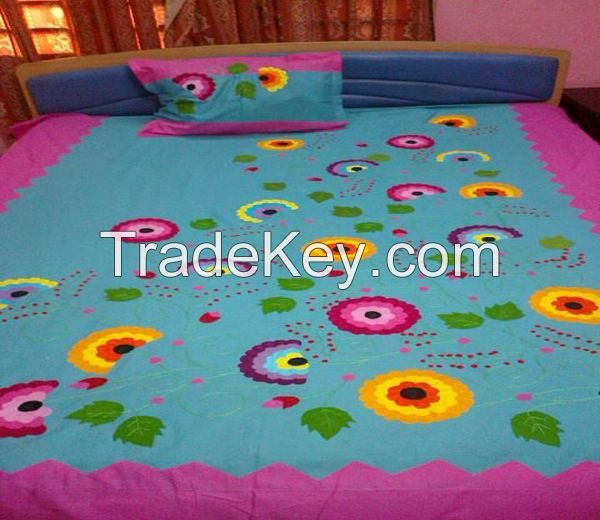 handicraft bed sheet