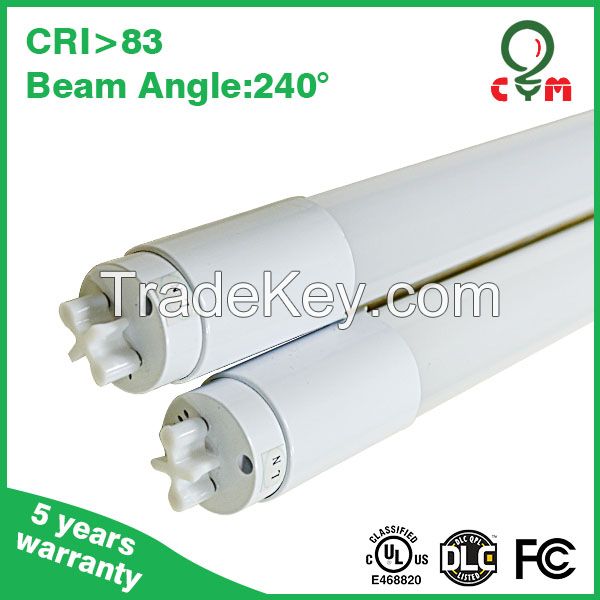 ul cul dlc certified t8 led tubes