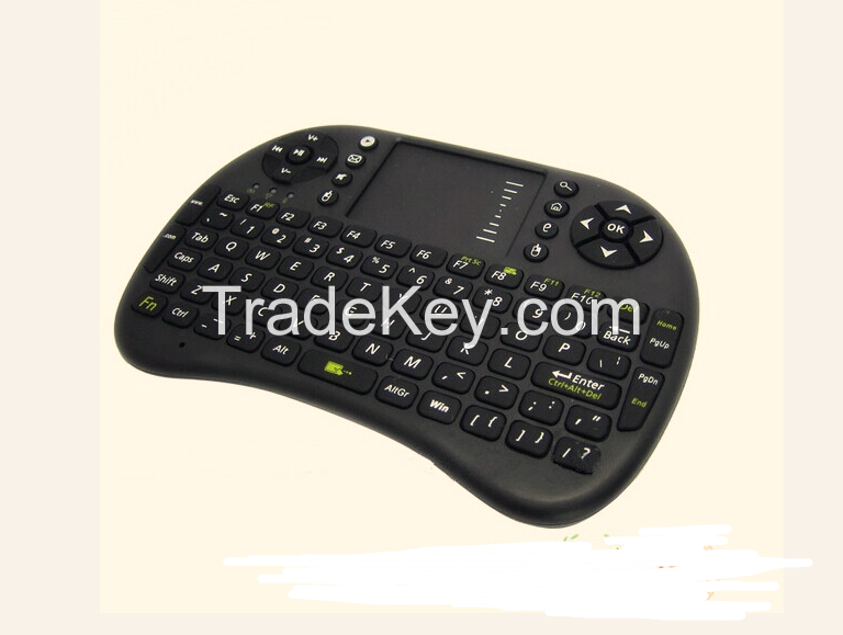 factory price 2.4G Wireless Keyboards I8 2.4G air mouse for andorid tv box