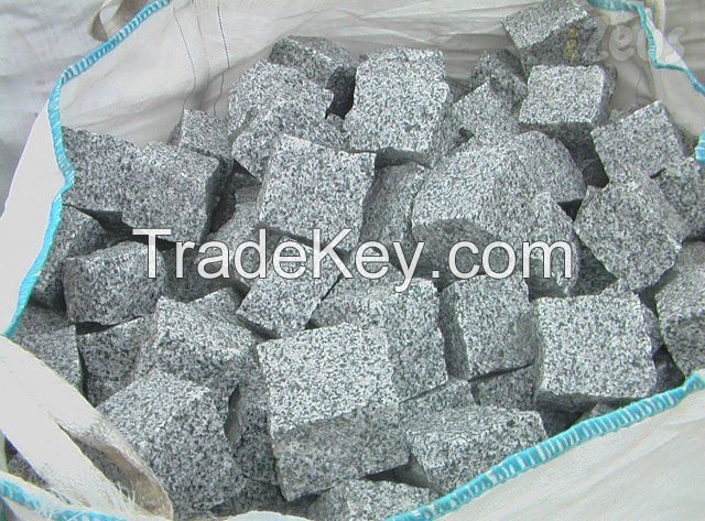 Granite pavers, slabs, curbs