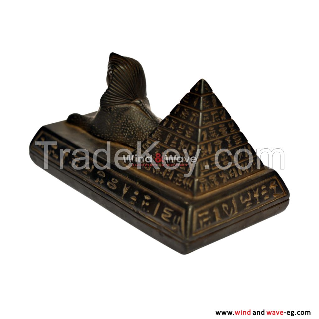 Handmade Egyptian Scribe Writer _ Sphinx _ King Tut _ Cat _ Pyramids
