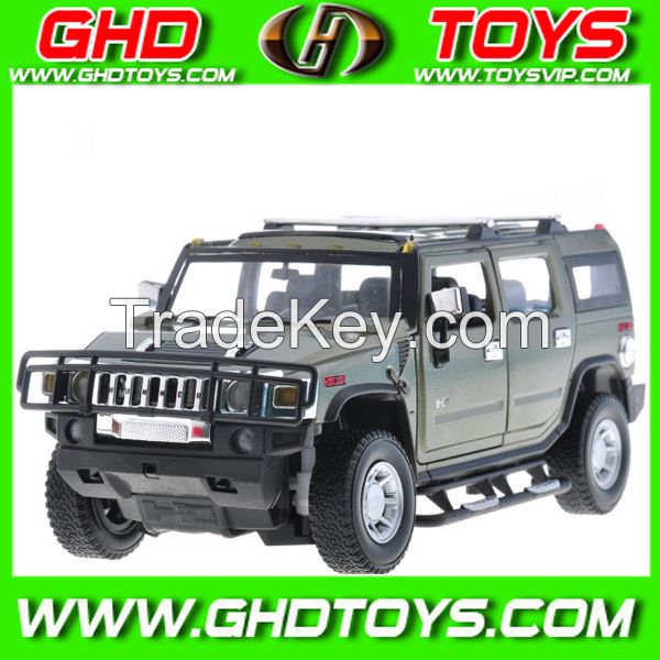 latest MZ 1:32 authorization alloy Hummer H2 licensed die-cast toy cars with lights and music