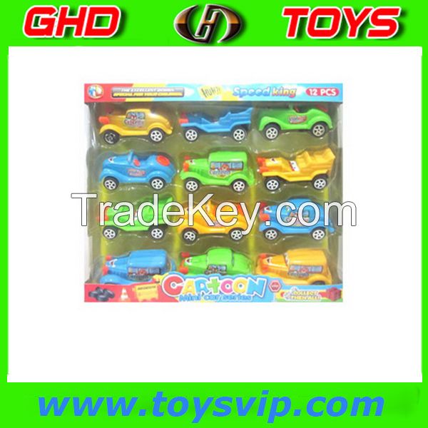 Cartoon Pull power back  classic car 12 PCS