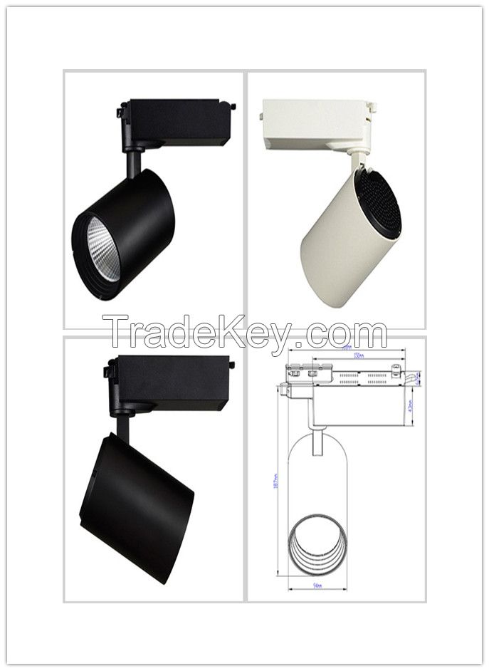 New products 2016 CREE 30W 20W Cloth Shop Led Track Light For Retail