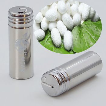 corn starch PLA dental floss waxed packed in stainless steel bottle