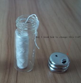 corn starch PLA dental floss waxed packed in stainless steel bottle